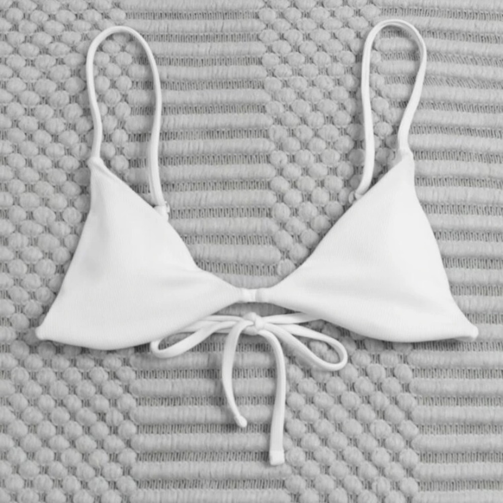 Shein white swimsuit top